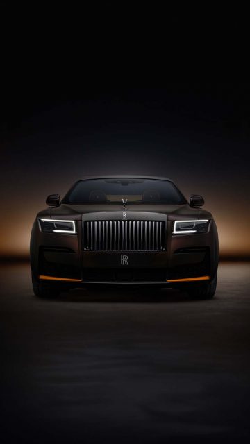 Rolls royce black badge ghost iPhone Wallpaper 4K