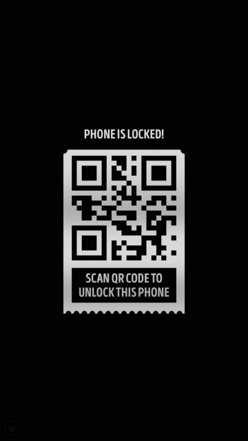 Scan QR Code to Unlock iPhone Wallpaper 4K