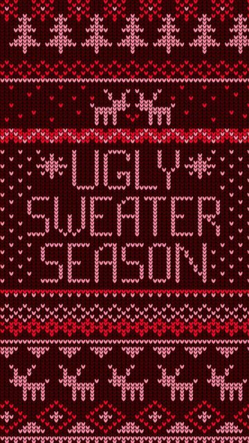 Ugly Sweater Season iPhone Wallpaper