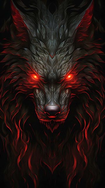 Wolf God iPhone Wallpaper 4K