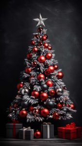 Xmas Tree Decoration iPhone Wallpaper