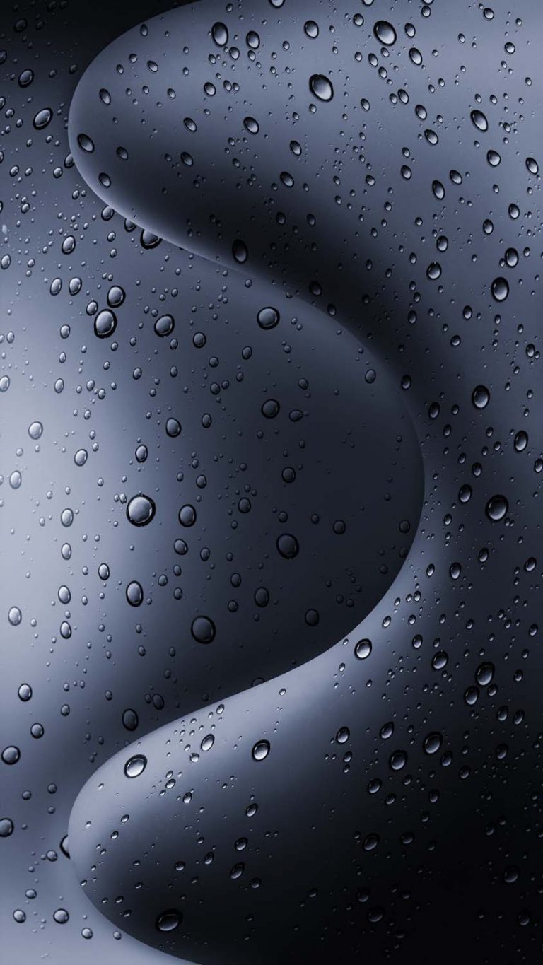 iPhone 15 Pro Titanium Water Drops Wallpaper - iPhone Wallpapers