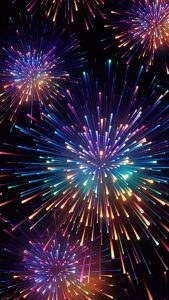 2024 Fireworks iPhone Wallpaper