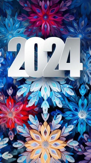 2024 Snowflake iPhone Wallpaper