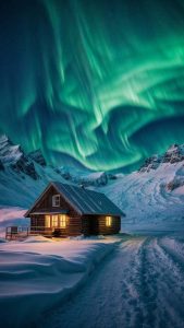 Aurora House iPhone Wallpaper