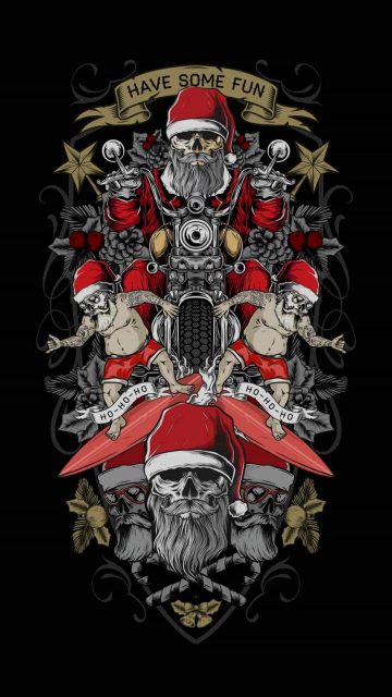 Bad Santa iPhone Wallpaper