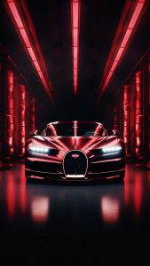 Buggatti Red iPhone Wallpaper
