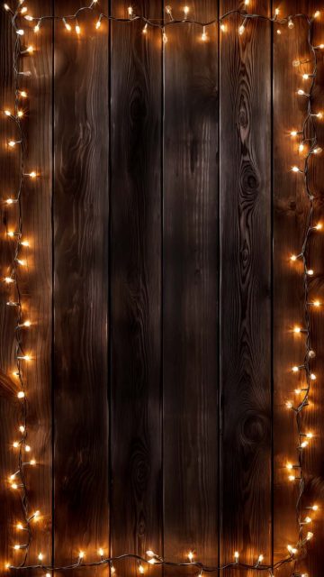 Christmas Background Lights iPhone Wallpaper