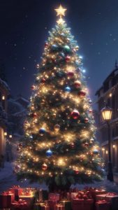 Christmas Tree Big Size iPhone Wallpaper
