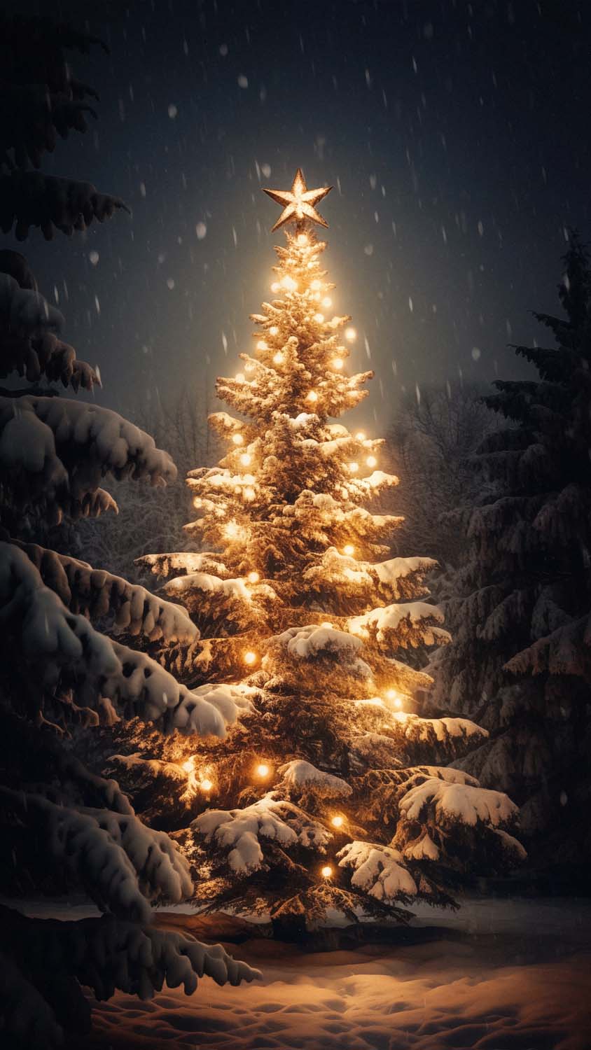 Christmas Tree iPhone Wallpaper