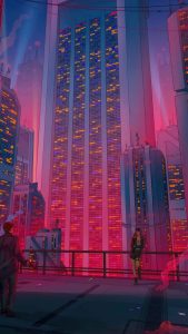 City Night iPhone Wallpaper