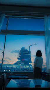 Cyberpunk Supermarket iPhone Wallpaper Cyberpunk Supermarket iPhone Wallpaper