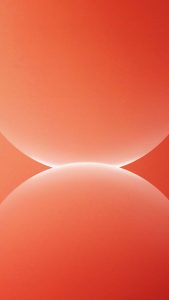 Dual Sphere Orange iPhone Wallpaper