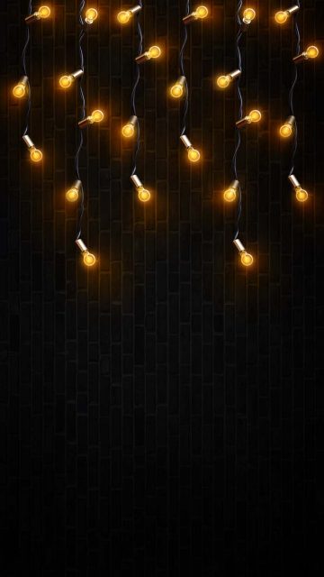 Fairy Lights LED New Year iPhone Wallpaper