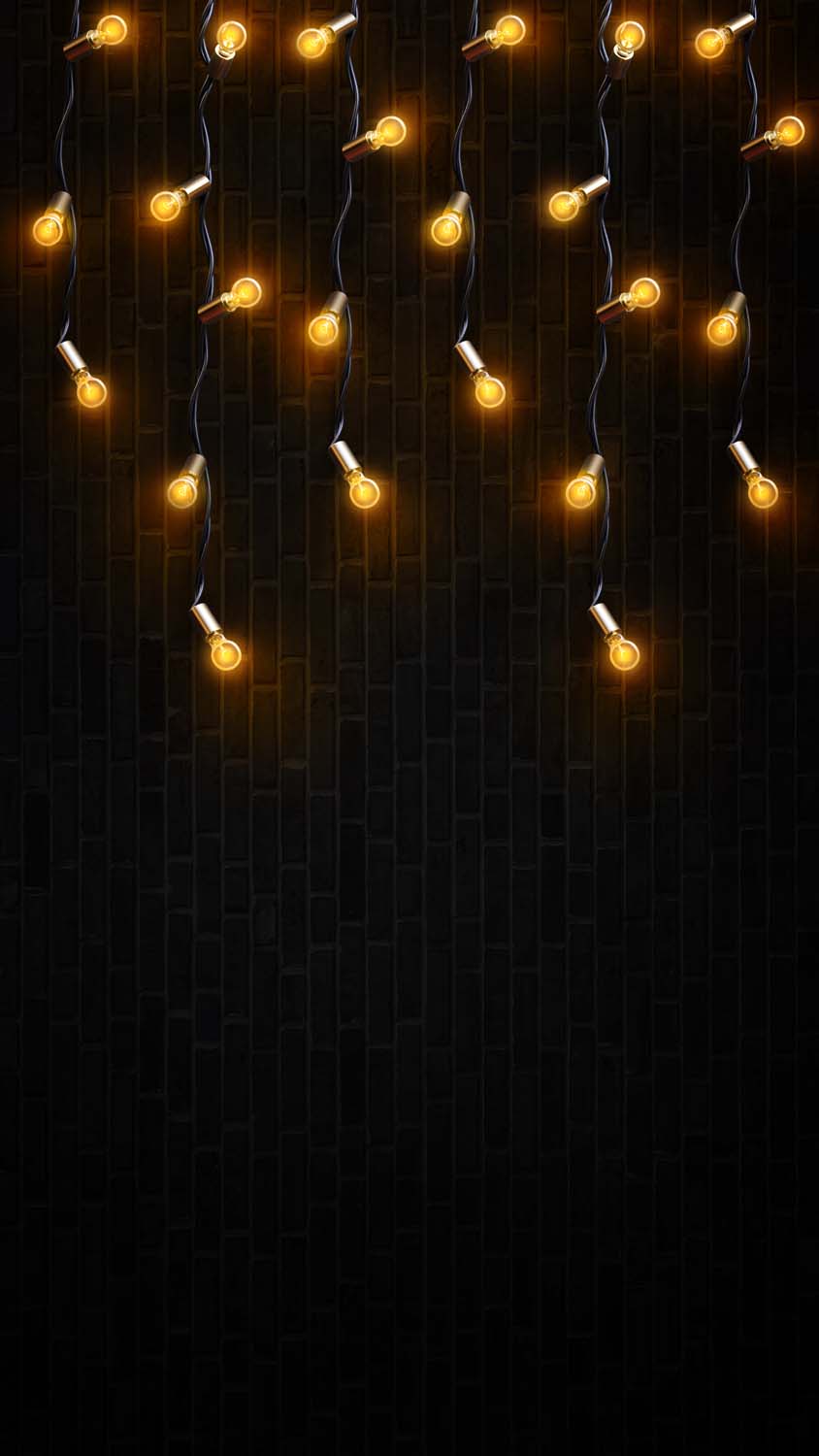 Fairy Lights LED New Year iPhone Wallpaper