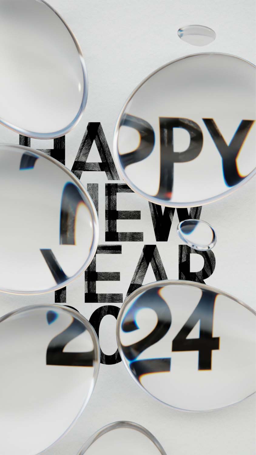 Happy New Year 2024 iPhone Wallpaper