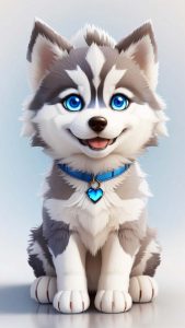 Husky Puppy iPhone Wallpaper