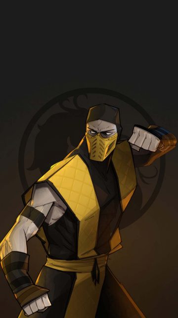 Scorpion Mortal Kombat iPhone Wallpaper