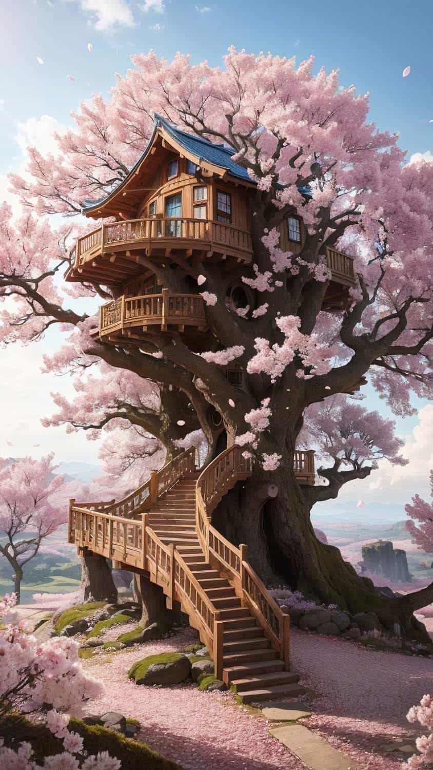 Tree House iPhone Wallpaper
