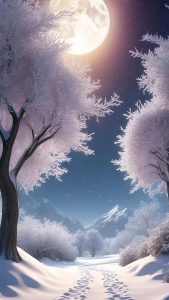 Way of Snow iPhone Wallpaper