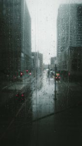 Window Glass Waterdrops iPhone Wallpaper