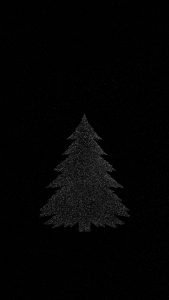 Xmas Tree Dark iPhone Wallpaper