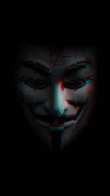 Anonymous Face iPhone Wallpaper