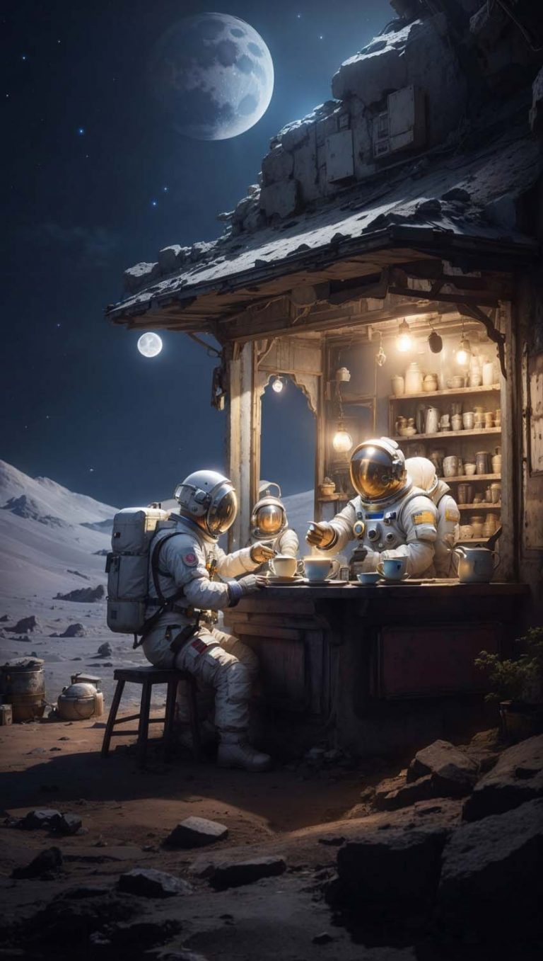 Astronaut Space Bar iPhone Wallpaper iPhone Wallpapers