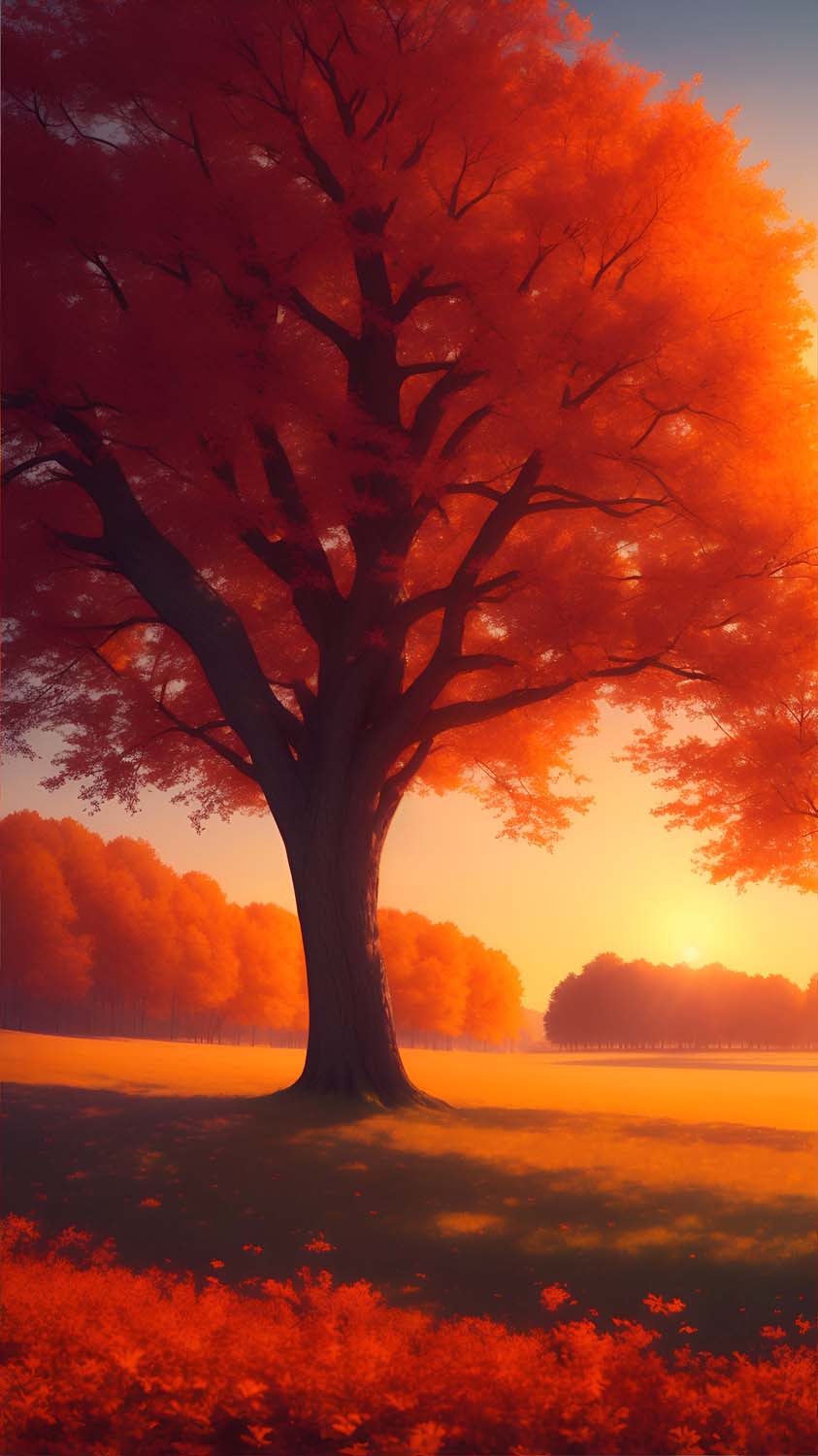 Autumn Tree iPhone Wallpaper