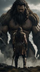 Bigfoot vs Warrior iPhone Wallpaper