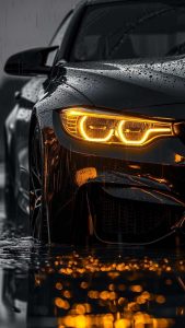 Black Car BMW Light iPhone Wallpaper