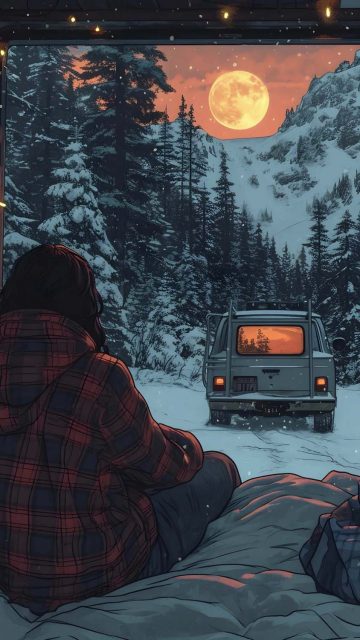 Camping and Chill iPhone Wallpapers