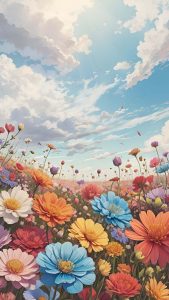 Colorful Flowers iPhone Wallpapers