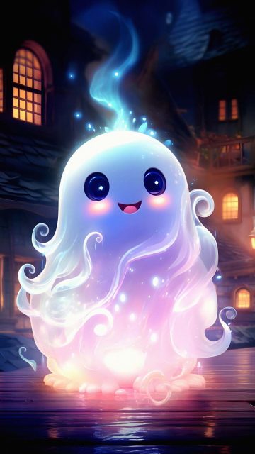 Cute Ghost iPhone Wallpapers
