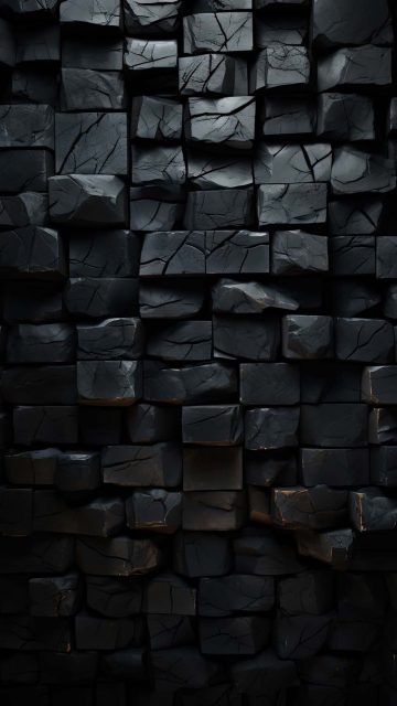 Dark Stone Blocks iPhone Wallpaper