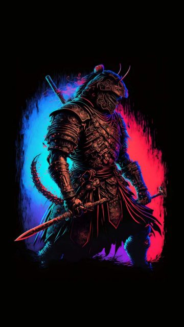 Decorated Samurai Warrior iPhone Wallpaper