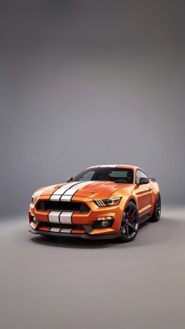 Ford Mustang Orange iPhone Wallpapers