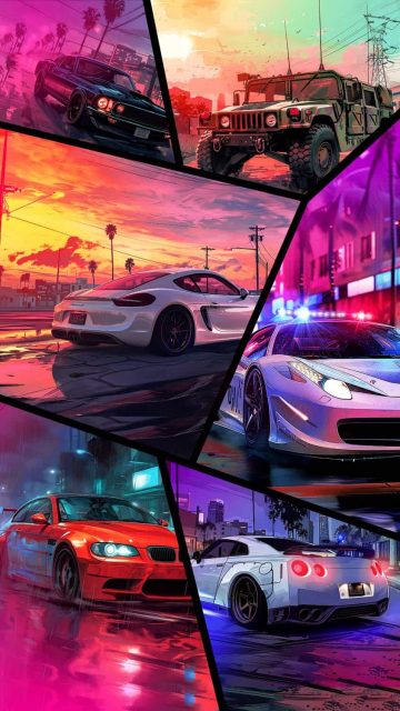 GTA 6 Cars iPhone Wallpaper