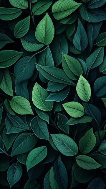 Green Leaves Foliage iPhone Wallpaper