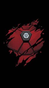 Iron Man Arc Reactor Amoled iPhone Wallpaper