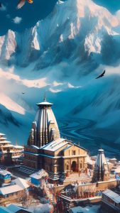 Kedarnath painting iPhone Wallpaper