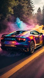 Lambo Smoke iPhone Wallpapers