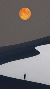 Lost in Dunes iPhone Wallpaper