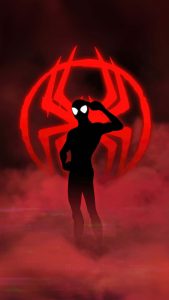 Miles morales minimalist vibes iPhone Wallpaper