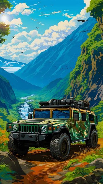 Military Hummer iPhone Wallpapers