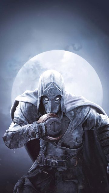Moon knight mysterious aura iPhone Wallpaper