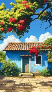 Old House Retro Vibes iPhone Wallpapers