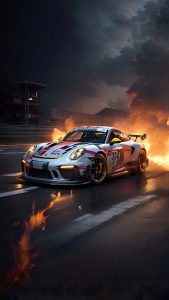 Porsche Race Car iPhone Wallpaper