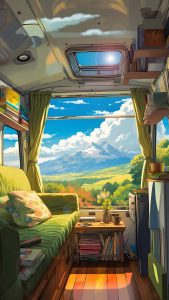 RV Van Nature Views iPhone Wallpapers