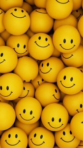Smile Emoji Balls iPhone Wallpaper